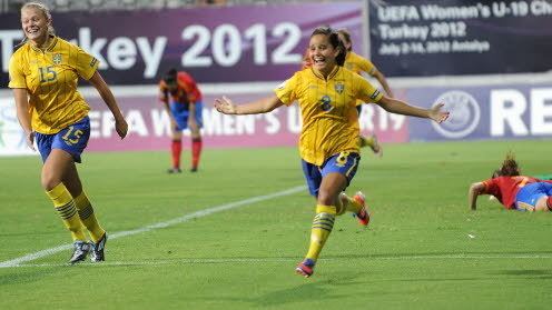 Malin Diaz F19 EM Slutspel Matchinformation Sverige mot Spanien 2012