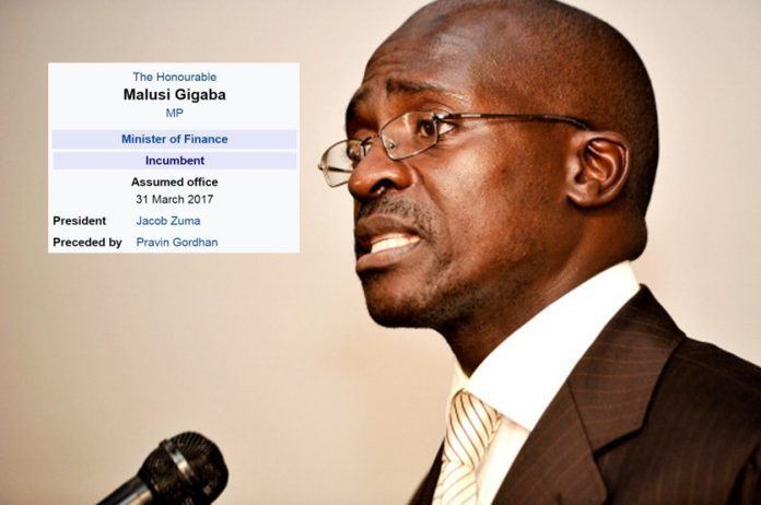 Malusi Gigaba Malusi Gigaba became finance minister and someone hilariously