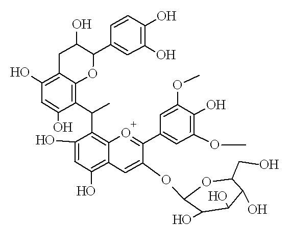 Malvidin glucoside-ethyl-catechin