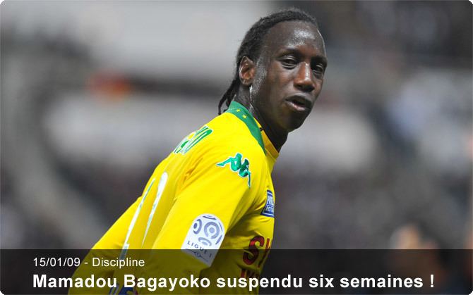 Mamadou Bagayoko Mamadou Bagayoko suspendu six semaines
