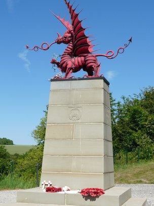 Mametz Wood Memorial Mametz Wood red dragon Somme memorial to be restored BBC News