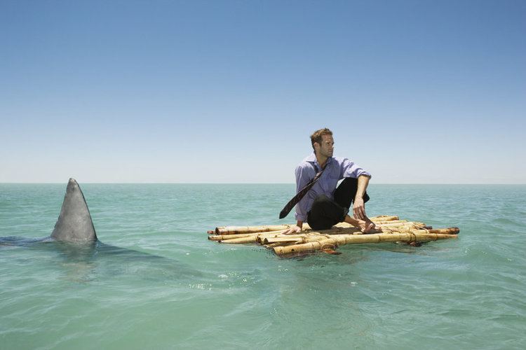 Man at Sea PsBattle Man at sea on a raft photoshopbattles