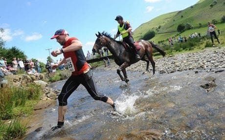 Man versus Horse Marathon Equestrian victory in man vs horse marathon Telegraph