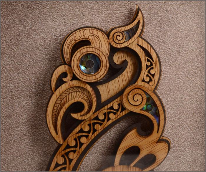 Manaia (mythological creature) Framed Maori art Maori manaia