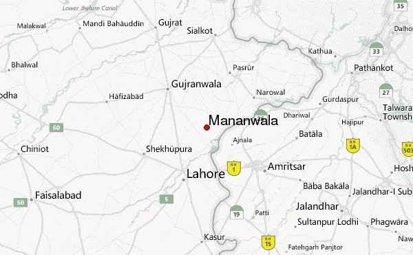 Mananwala Mananwala Pakistan Weather Forecast
