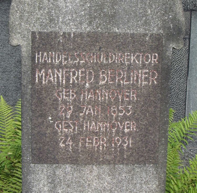 Manfred Berliner Manfred Berliner 1853 1931 Find A Grave Memorial