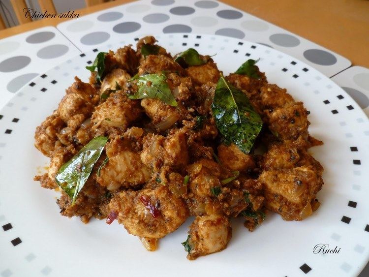 Mangalorean Chicken Sukka RUCHI Chicken Sukka Manglorean Style