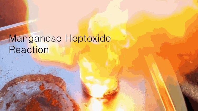 Manganese heptoxide Making Manganese Heptoxide Cool Combustion YouTube