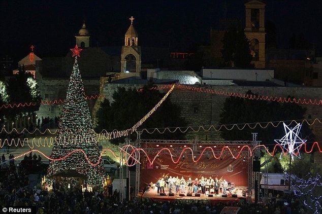 Manger Square Christmas in Bethlehem Thousands descend on Manger Square to