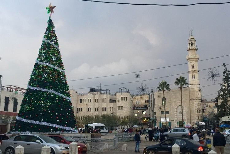 Manger Square Christmas in Manger Square Bethlehem 2016