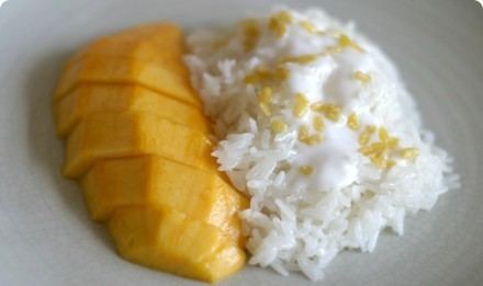 Mango sticky rice Mango with Sticky Rice Real Thai Recipes Authentic Thai recipes