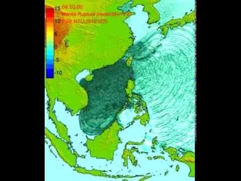 Manila Trench Modelling of a tsunami triggered by a magnitude 9 earthquake on the