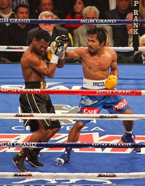 Manny Pacquiao vs. Shane Mosley Photo Gallery Manny Pacquaio vs Shane Mosley at MGM Grand Garden