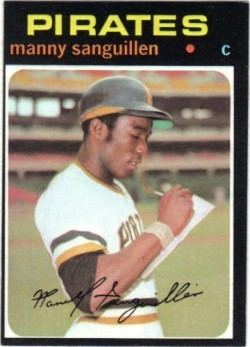 Manny Sanguillén Card Corner 1971 Topps Manny Sanguillen The Hardball Times