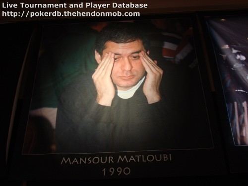 Mansour Matloubi Mansour Matloubis Gallery Hendon Mob Poker Database