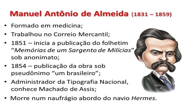 Manuel Antônio de Almeida Joaquim Manuel de Macedo e Manuel Antnio de Almeida Resumo Escolar