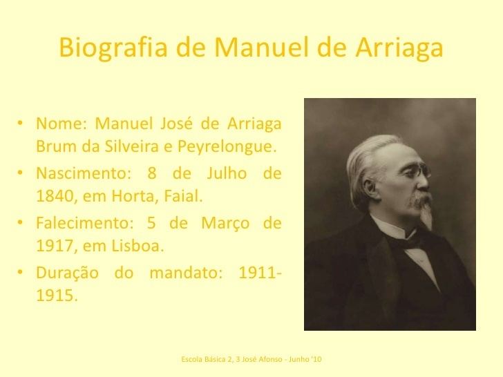 Manuel de Arriaga Patricia palmelao 6e