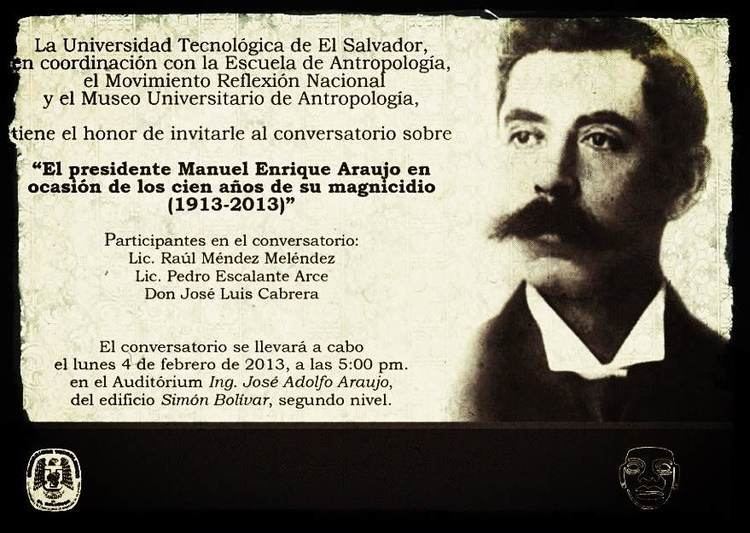 Manuel Enrique Araujo Conversatorio sobre Presidente Manuel Enrique Araujo
