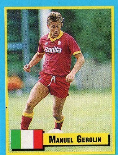 Manuel Gerolin AS ROMA Manuel Gerolin TOP Micro Card Italian League 1989 Football
