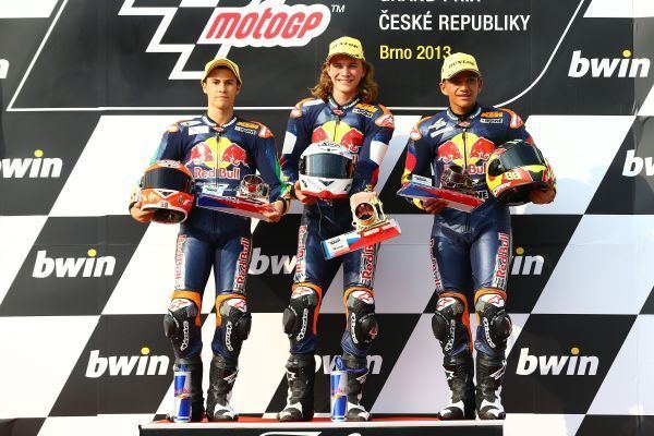 Manuel Pagliani Red Bull MotoGP Rookies Cup Hanika steals Brno victory from