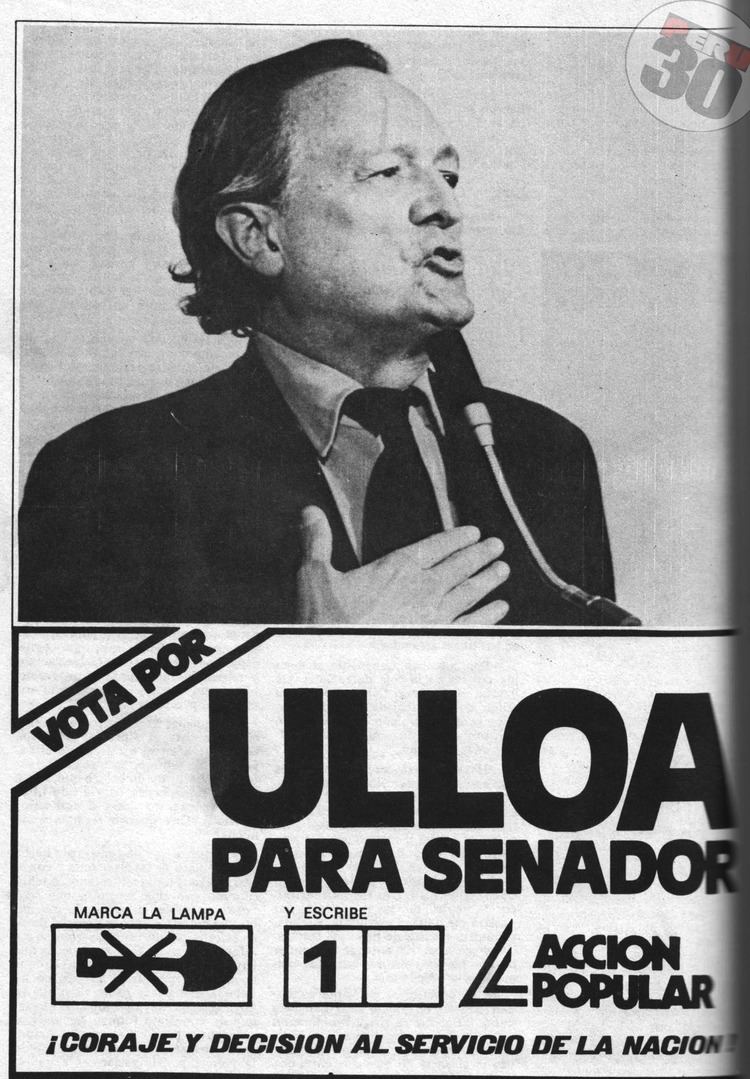 Manuel Ulloa Elías Manuel Ulloa candidato a Senador con el N 1 por Accion Popular