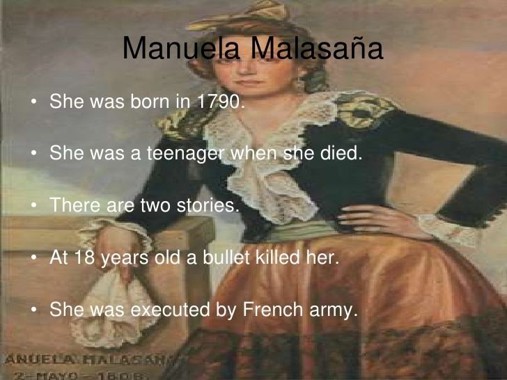 Manuela Malasaña Famous people of madrid