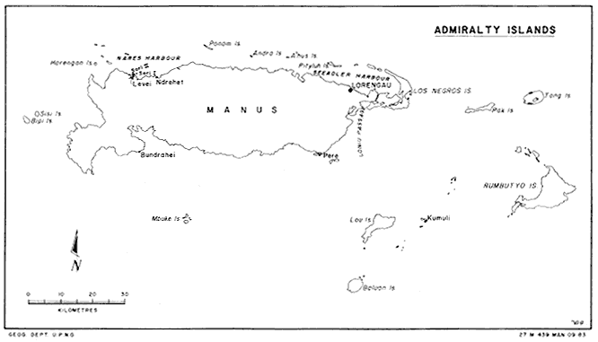 Manus Province in the past, History of Manus Province