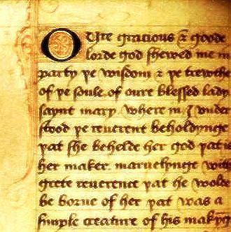 Manuscript Julian of Norwich Westminster Cathedral Manuscript39s 39Showing of Love39