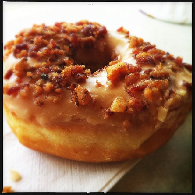 Maple bacon donut 5 Minute Food Review Maple Bacon Donuts I Love Memphis