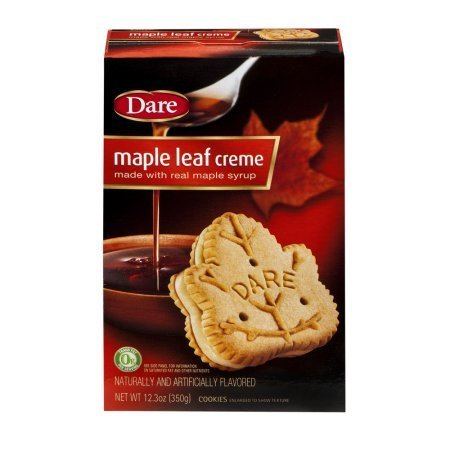 Maple leaf cream cookies Dare Cookies Maple Leaf Creme 123 OZ Walmartcom