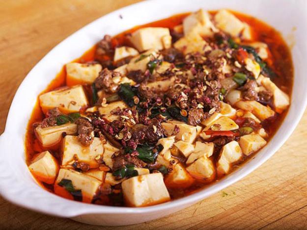 Mapo doufu Mapo Tofu with Ramps Recipe Serious Eats