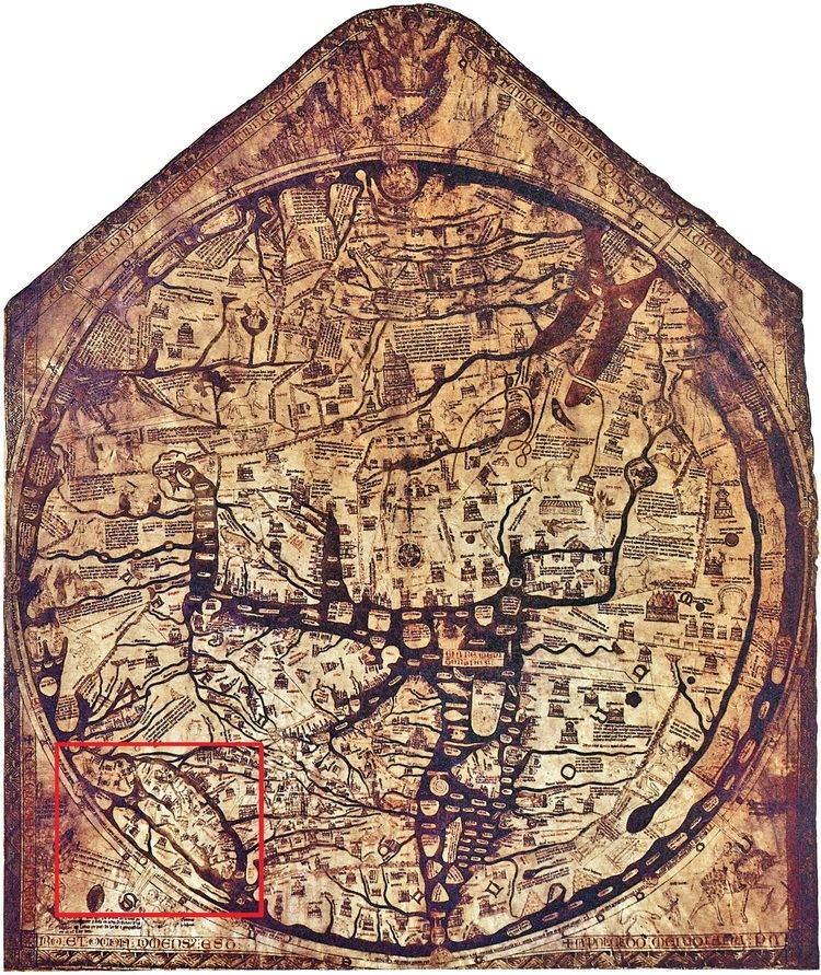 Mappa mundi From Bangor to the world The Hereford Mappa Mundi IKIMASHO