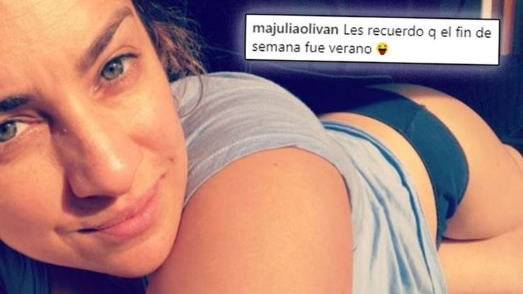 María Julia Oliván La selfie ratonera y a cara lavada de Mara Julia Olivn Les