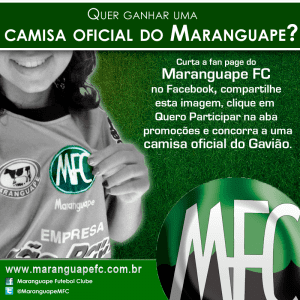 Maranguape Futebol Clube Concorra a uma camisa oficial do Maranguape Futebol Clube News