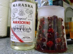 Marasca cherry Maraschino is a liqueur distilled from Marasca cherries