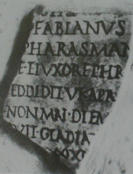 Marble slab of Pharasmanes