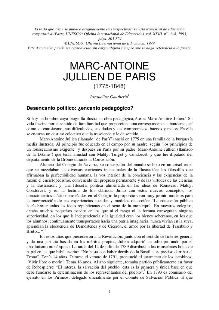Marc-Antoine Jullien de Paris Marc Antoine Jullien De Paris Em Espanhol