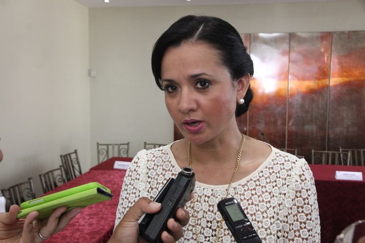 Marcela Aguiñaga FileAsamblesta Marcela Aguiaga en entrevista con la prensa