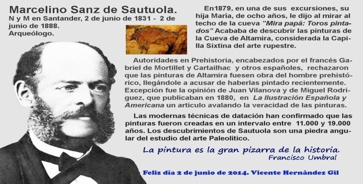 Marcelino Sanz de Sautuola Efemrides Marcelino Sanz de Sautuola Diario Masnico