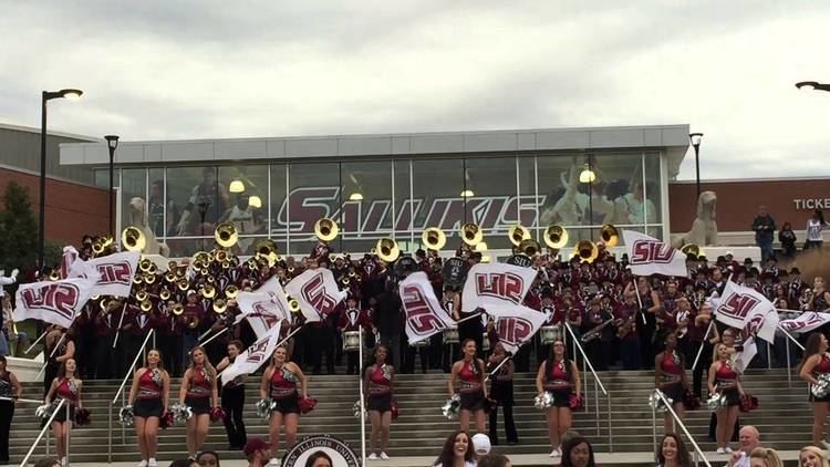 Marching Salukis Marching Salukis Homcoming 10 24 2015 on the Arena Steps YouTube