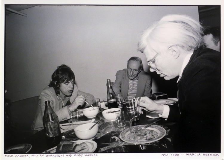 Marcia Resnick Paddle8 Mick Jagger William Burroughs and Andy Warhol Marcia