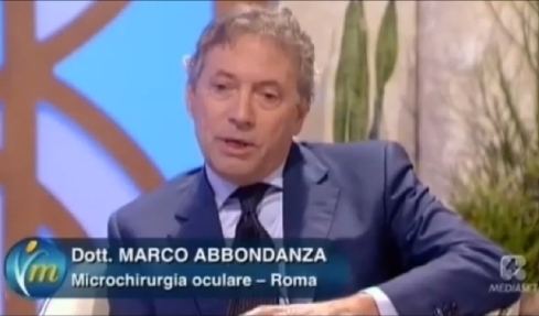 Marco Abbondanza Eye examination at Abbondanza Eye Center Rome and Milan