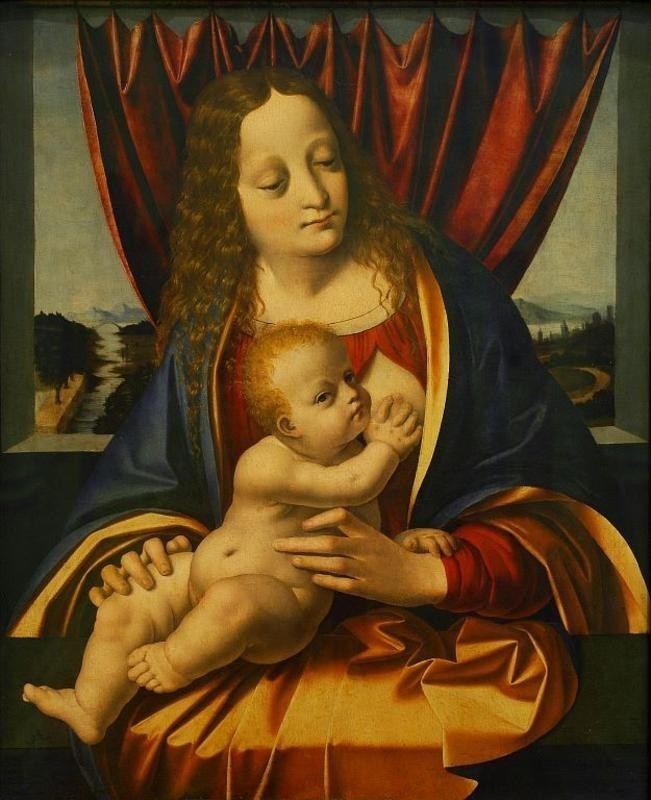 Marco d'Oggiono Madonna and Child Marco d39 Oggiono circa 1490 M19661 Auckland