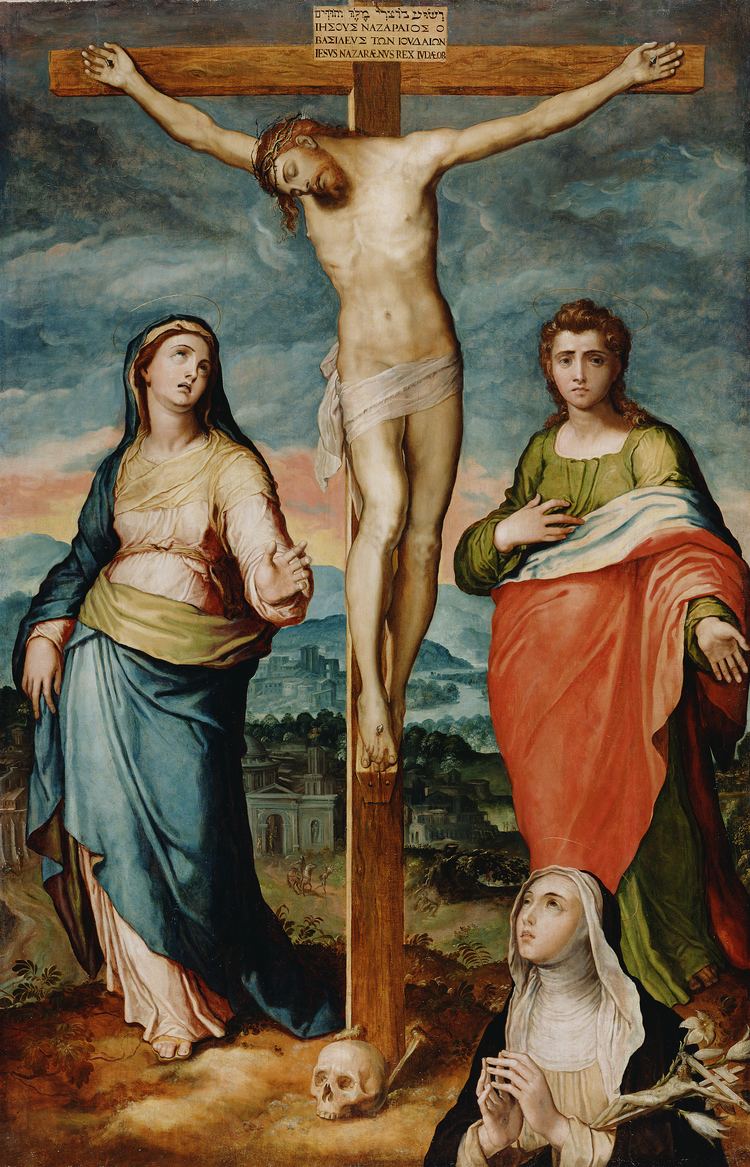 Marco Pino FileMarco Pino Christ on the Cross with Saints Mary John the
