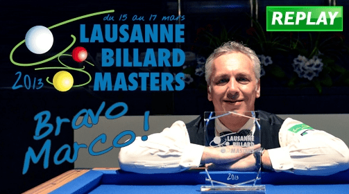 Marco Zanetti 1st Lausanne Billiard Masters 2013 Winner Marco Zanetti