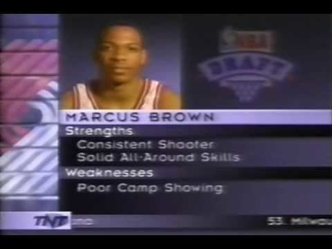 Marcus Brown 1996 NBA Draft 46 Marcus Brown Murray State YouTube