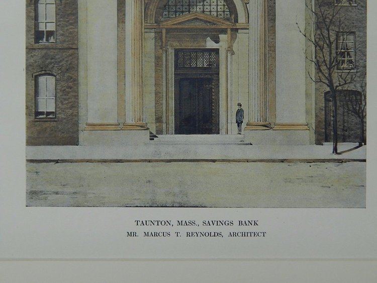 Marcus T. Reynolds Savings Bank Taunton MA 1912 Marcus T Reynolds St Croix