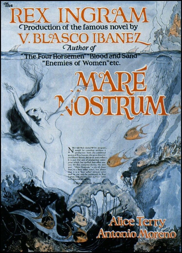 Mare Nostrum (1926 film) FileMare Nostrum 1926 poster 1jpg Wikimedia Commons