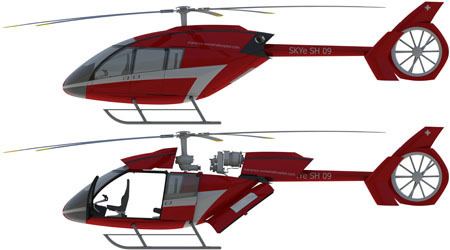 Marenco Swisshelicopter SKYe SH09 Marenco Swisshelicopter SKYe SH09 technical description