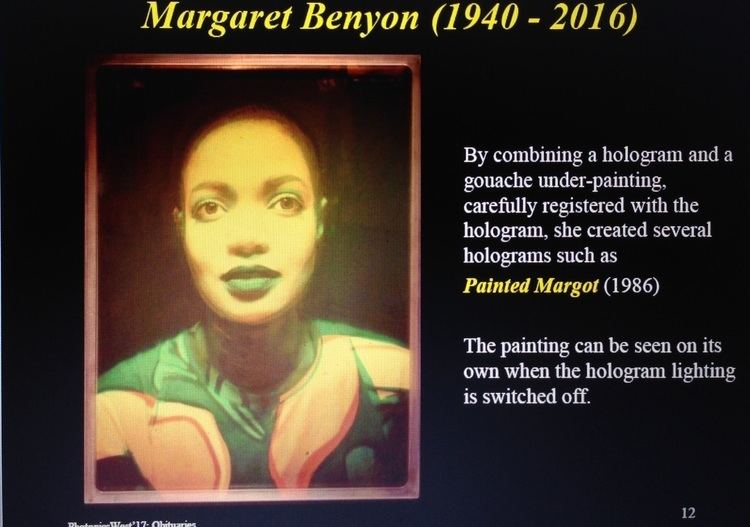 Margaret Benyon Margaret Benyon Holography Artist is dead holography pioneer hologram